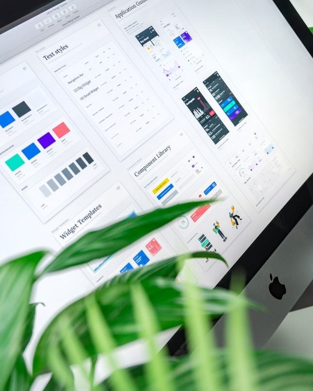 UX design workspace